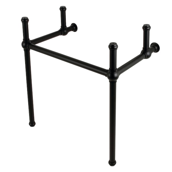 Brass Console Sink Legs, Matte Black